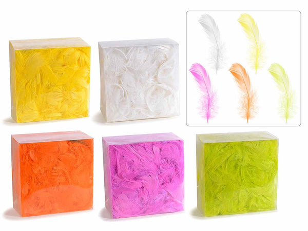 Scatole di piume colorate da 20g, set da 5 pezzi, 20 g