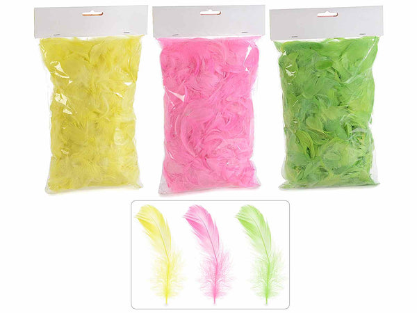 Piume colorate decorative in confezione da 20 grammi, set da 6 pezzi, 20 g