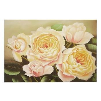 Quadro tela rose rosa sfumate, 100x70 cm