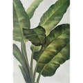 Quadro in legno con foglie, 38x3x55 cm (kit da 3)
