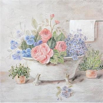 Quadro in legno a fiori, 2 soggetti assortiti (kit da 3)