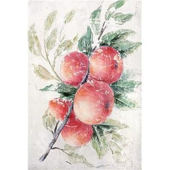 Quadro in legno con frutti, 2 soggetti assortiti (kit da 5)