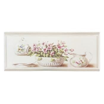 Quadro brocca e fiori, 56x3,5x23 cm