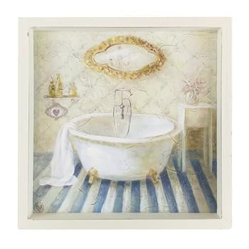 Quadretto per bagno con vasca (kit da 3)