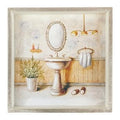 Quadro da bagno con lavandino (kit da 3)