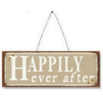 Quadretto in ferro Happily (kit da 10)