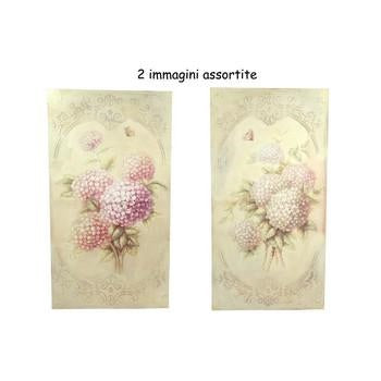 Quadro su canvas Ortensie, 2 modelli assortiti