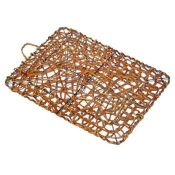 Quadro rettangolare in bambù traforato, 36x29 cm (kit da 10)