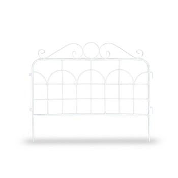 Recinzione ferro bianca garden, 52x1x42,5 cm