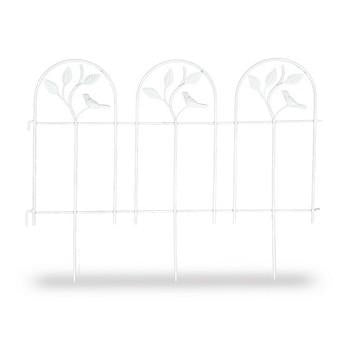 Recinzione ferro bianca garden, 60x2x46 cm