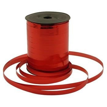 Rocchetto metallizzato rosso, 10 mm (kit da 5)