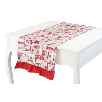 Runner da tavola con volant collezione Elfi (kit da 5)