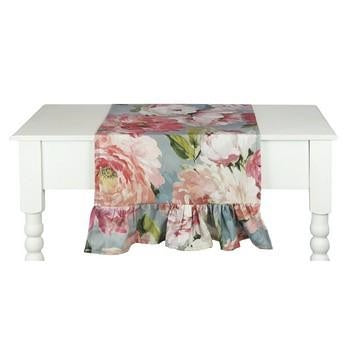 Runner da tavola con peonie rosa (kit da 3)