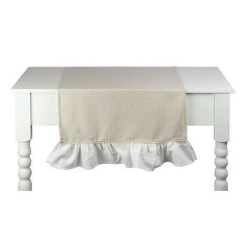 Runner da tavolo naturale collezione Shabby Chic (kit da 3)