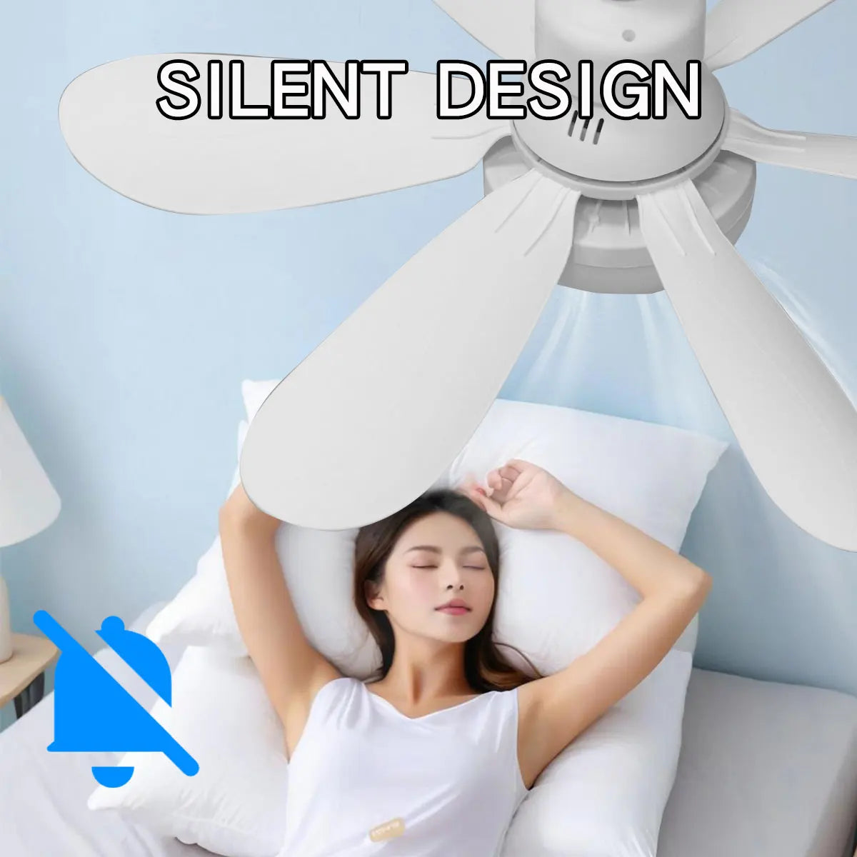 Ventilatore da soffitto LED 30-40W con telecomando e 6 pale – dettaglio 1
