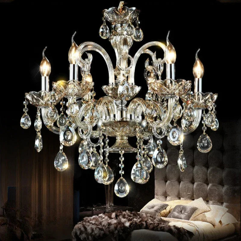 Lampadario di cristallo a LED, da 6 a 18 bracci – dettaglio 2
