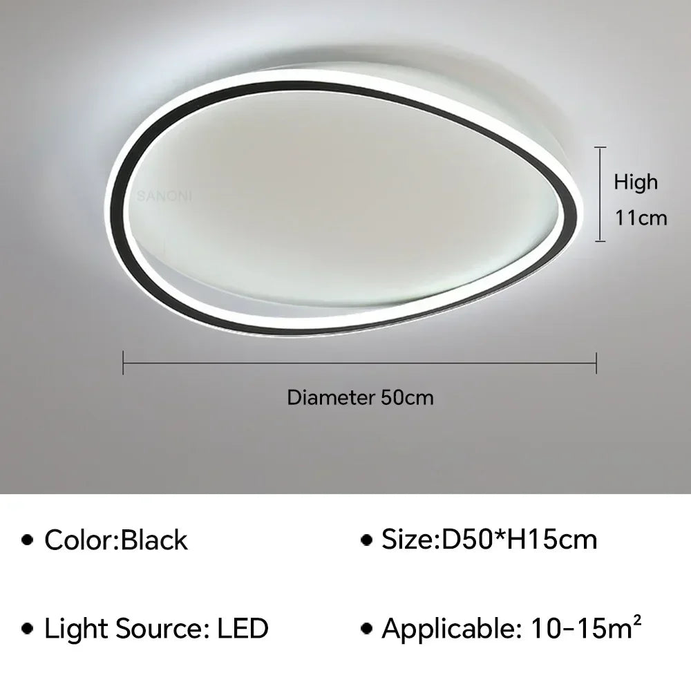 Lampadario a LED Moderno per Soggiorno, Sala da Pranzo, Camera da Letto, Stanza dei Bambini, Studio – foto 9