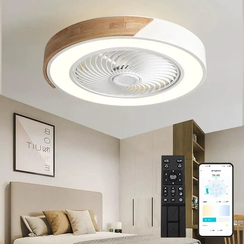 Ventilatore da soffitto invisibile con luce LED, 10 finiture