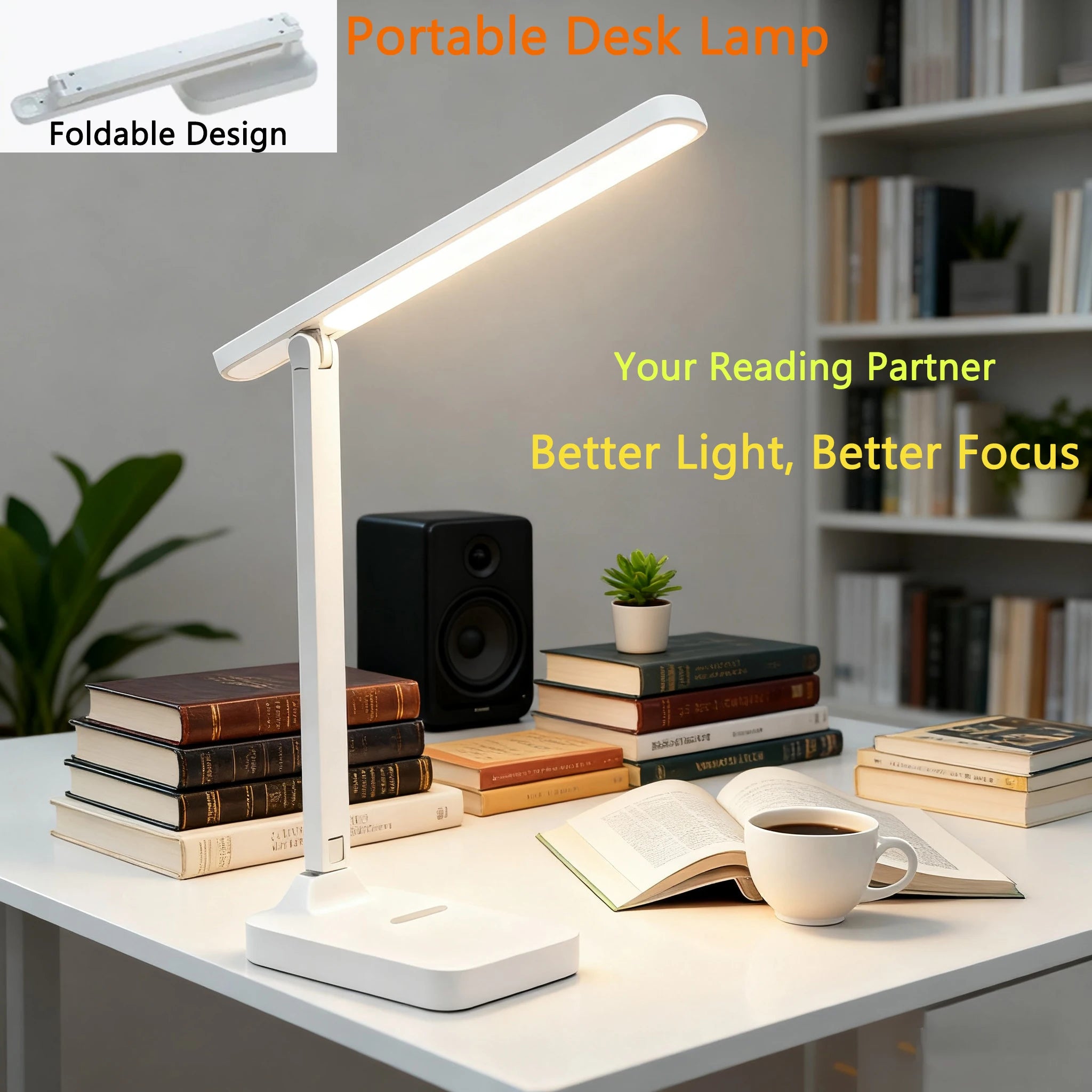 Lampada da Scrivania Pieghevole con Ricarica USB