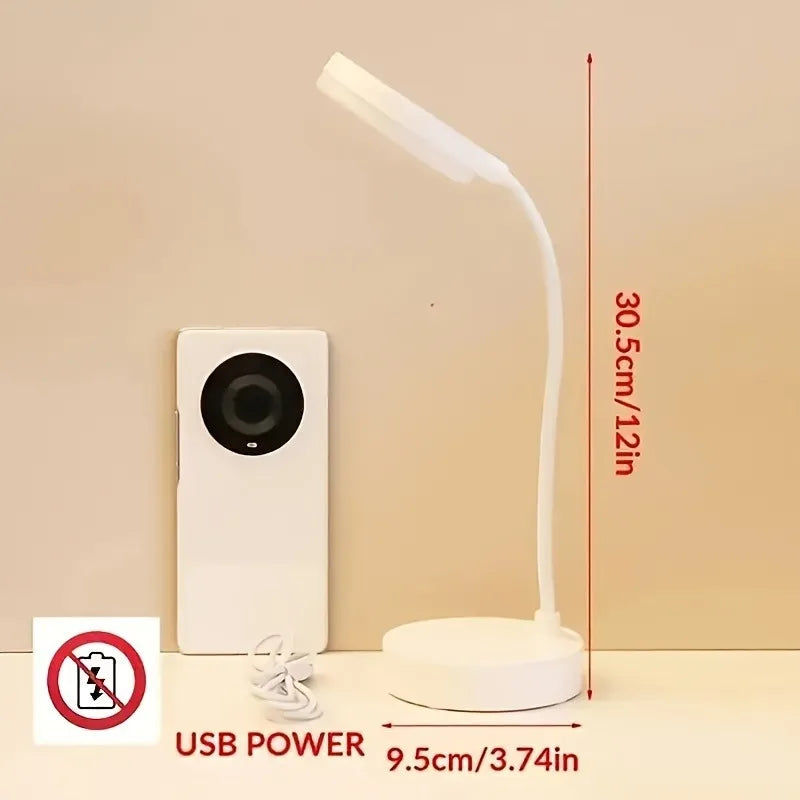 Lampada da Scrivania a LED Flessibile con Dimmer USB
