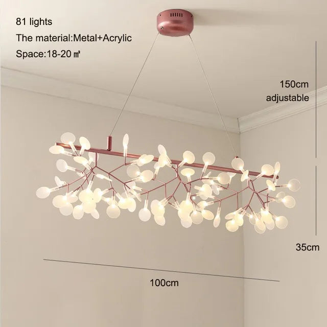 Lampadario Firefly a sospensione, da 50 a 100 cm – dettaglio 8
