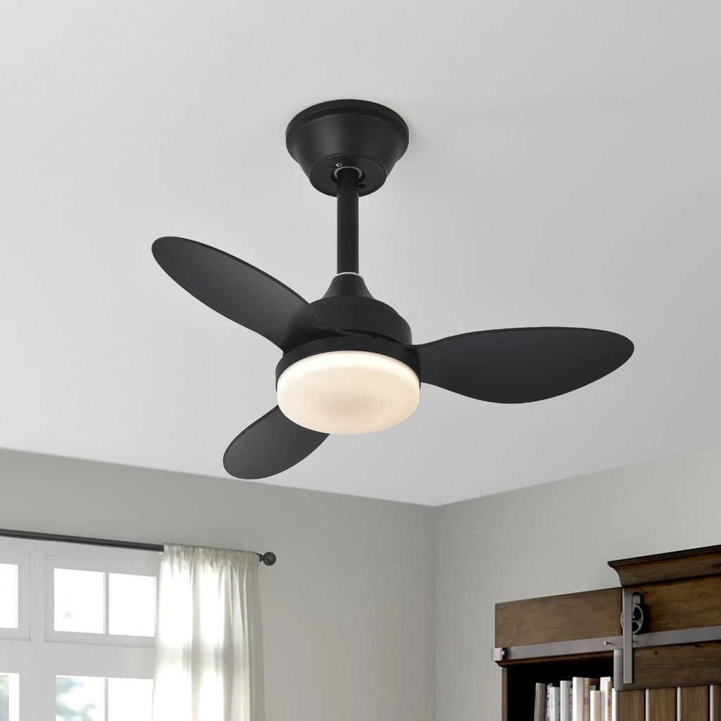 Ventilatore da soffitto con luce, ventilatore da soffitto a basso profilo da 25 pollici/42 pollici/52 pollici – foto 6