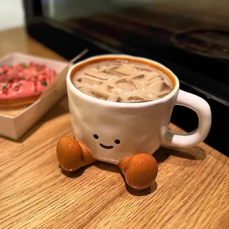 Set di Tazze in Ceramica per Colazione Fantasia Cartoon
