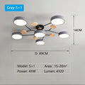 Lampadario LED a 5 o 6 luci con tre temperature di colore – dettaglio 8