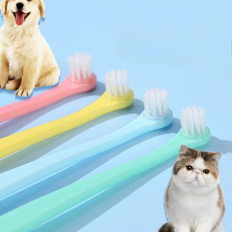 Spazzolini da denti per cani e gatti, set da 1, 4 o 8 pezzi – dettaglio 4