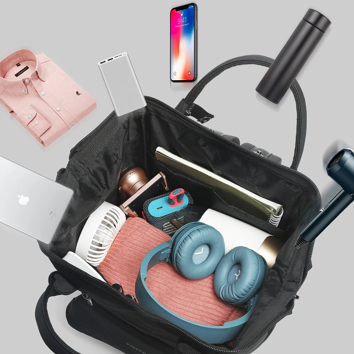 Zaino da viaggio in tessuto antispruzzo per laptop 14 e 15,6 – dettaglio 3
