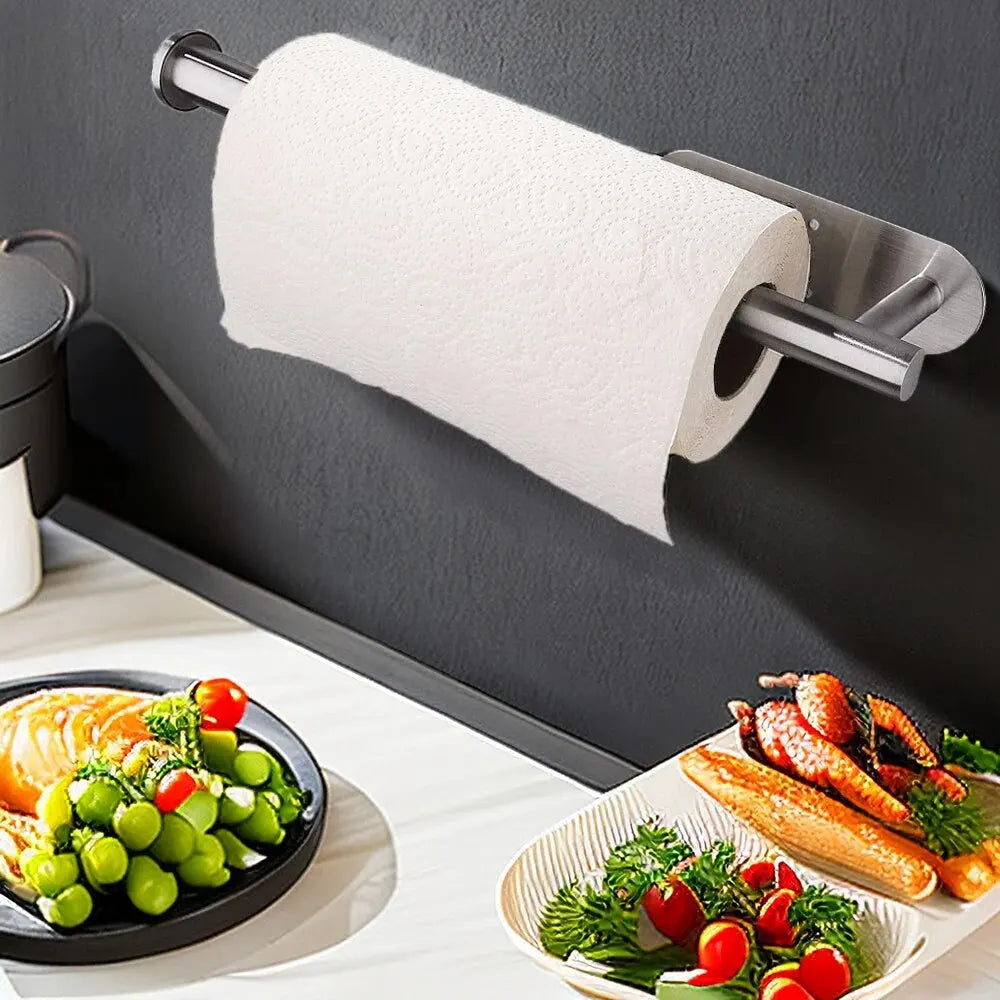 Porta Asciugamani di Carta Adesivo per Cucina e Bagno
