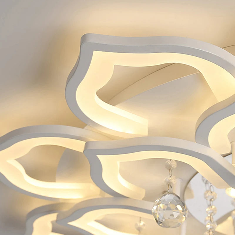Lampadari moderni a soffitto in cristallo per soggiorno Lampada da camera da letto Cucina Lustre – foto 6