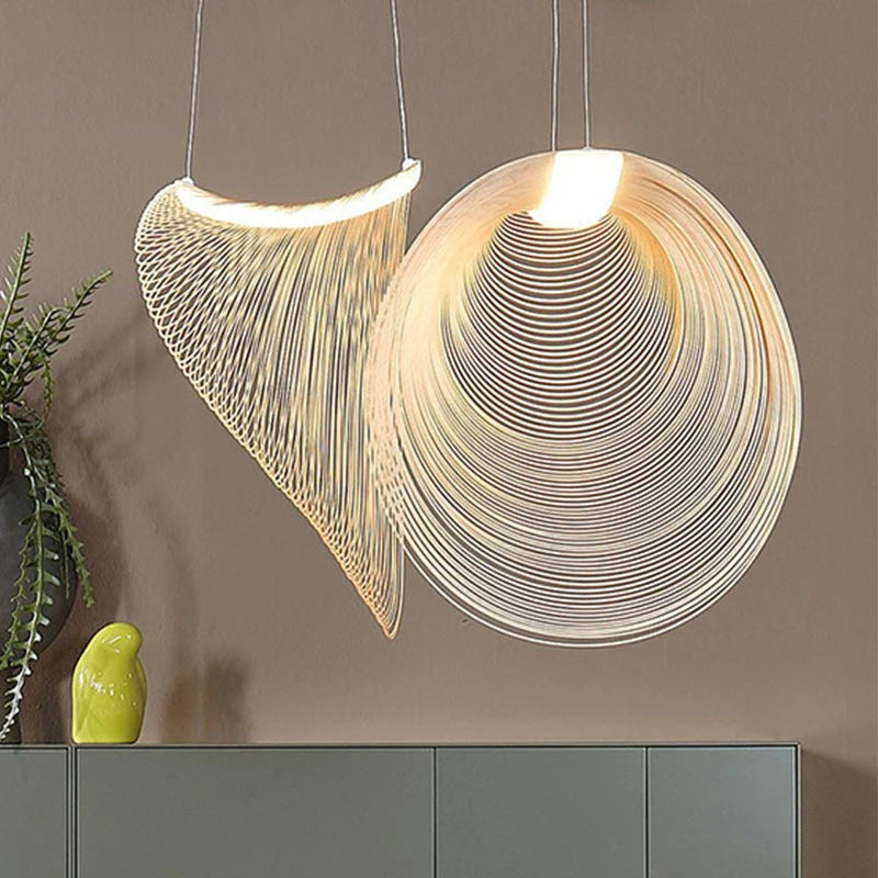 Lampada a sospensione in legno, diametro 40, 60 o 80 cm