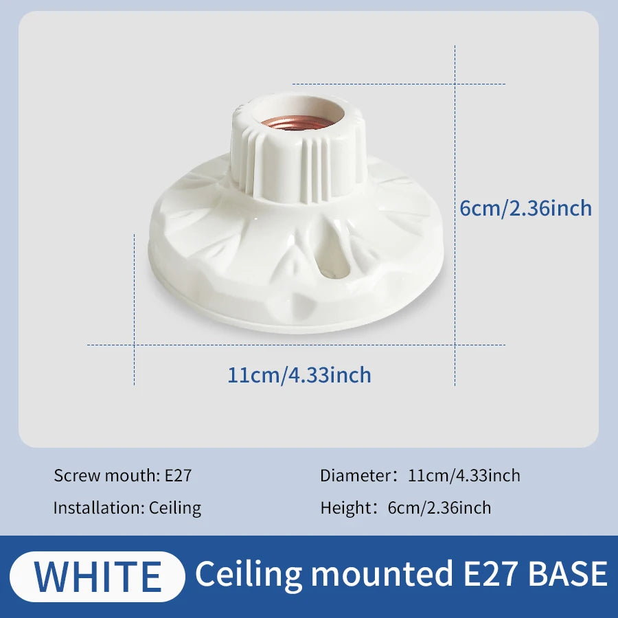 Lampada da soffitto invisibile a LED E27 Lampada da ventilatore silenziosa integrata con telecomando Lampada – foto 7