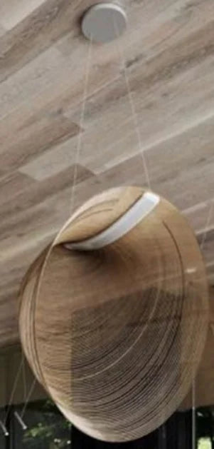 Lampada a sospensione in legno, diametro 40, 60 o 80 cm – dettaglio 6