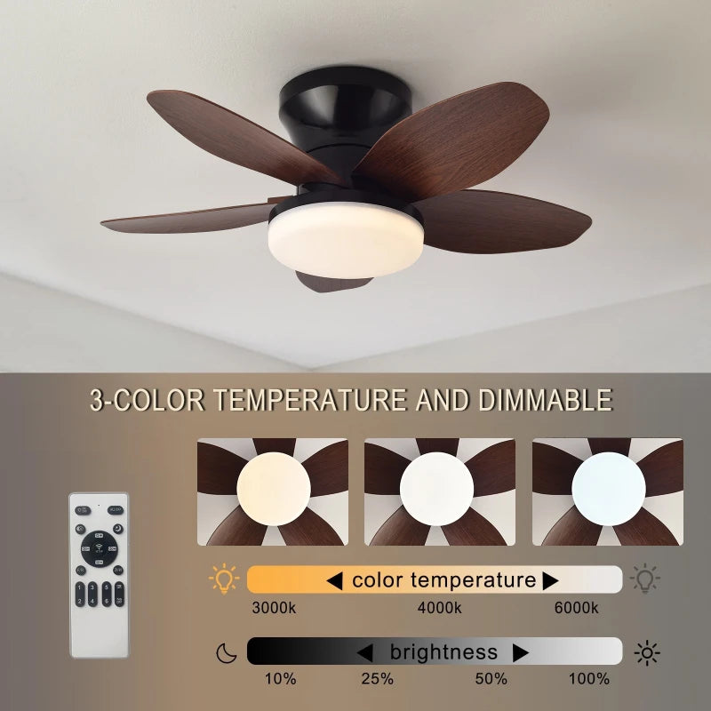 Ventilatore da soffitto 5 pale a incasso, stile mid-century – dettaglio 5