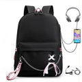 Zaino universitario con porta USB e vano laptop, 20-35 litri – dettaglio 4