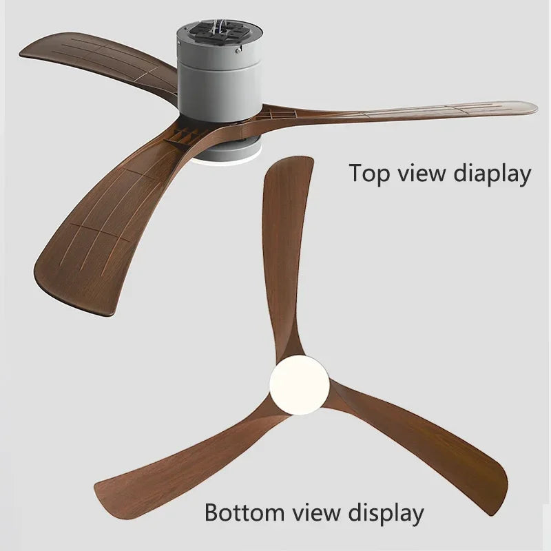 2025 46 pollici ventilatore da soffitto a pavimento basso luce moderna lama in ABS nero DC telecomando luci a – foto 2