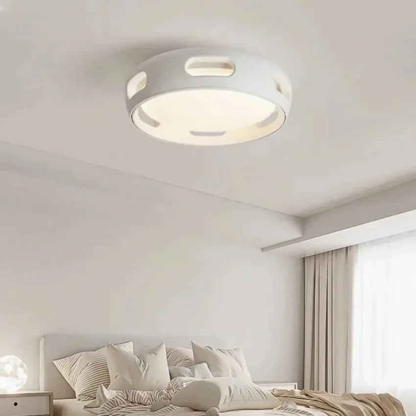 Ventilatore da soffitto a pale invisibili con luce e telecomando – dettaglio 1