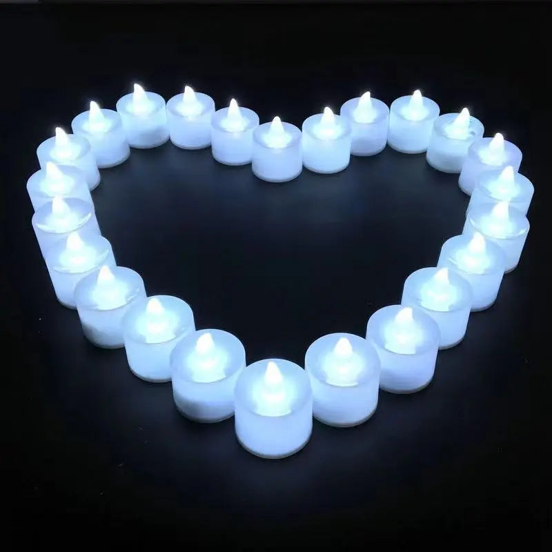 Candele LED tealight senza fiamma, set da 1, 6 o 12 pezzi – dettaglio 4