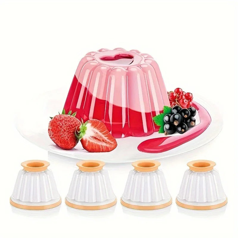 Set di 4 Stampi per Budino e Torte Mousse
