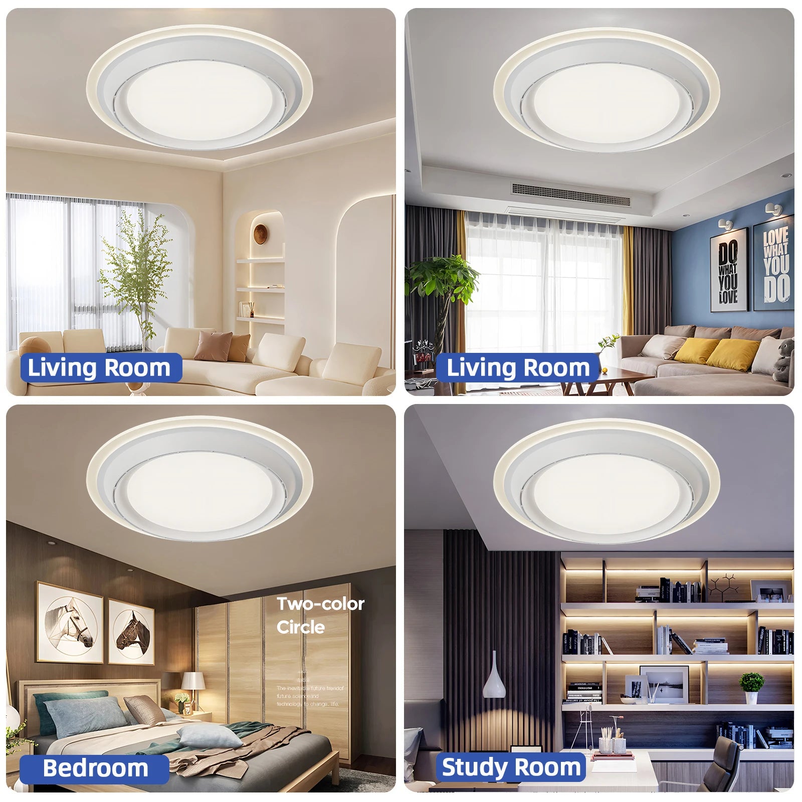 Ventilatore da Soffitto con Lampada Dimmerabile, Telecomando, 6 Velocità, Ventilatore Intelligente 220V Senza – foto 5