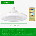 Ventilatore da Soffitto E27 Elettrico NUOVO 2026 con Telecomando, Lampada da Soffitto per Stanza 110V 220V, 3 – foto 11