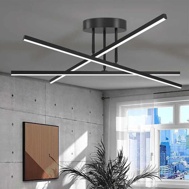 Plafoniera semplice e moderna camera da letto atmosfera duplex villa hall Lampade nordiche lampada da