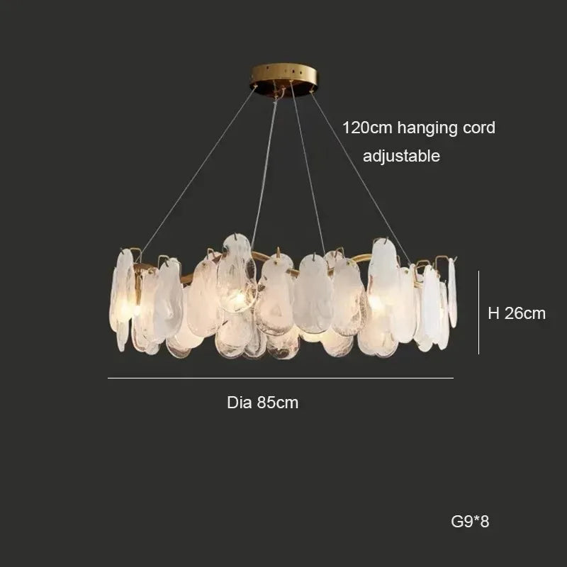 Lampadario a nuvola in vetro da 40 a 80 cm, anche applique – dettaglio 12