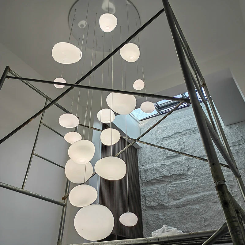 Lampadario nordico per scale e sale da pranzo, da 6 a 15 luci