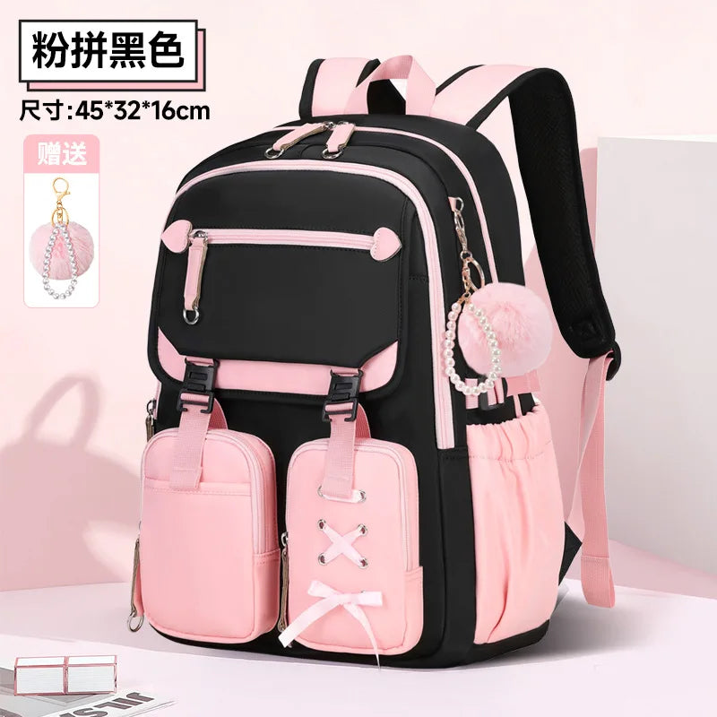 Zaino scolastico per ragazze con scomparto porta laptop, 45 cm – foto 2