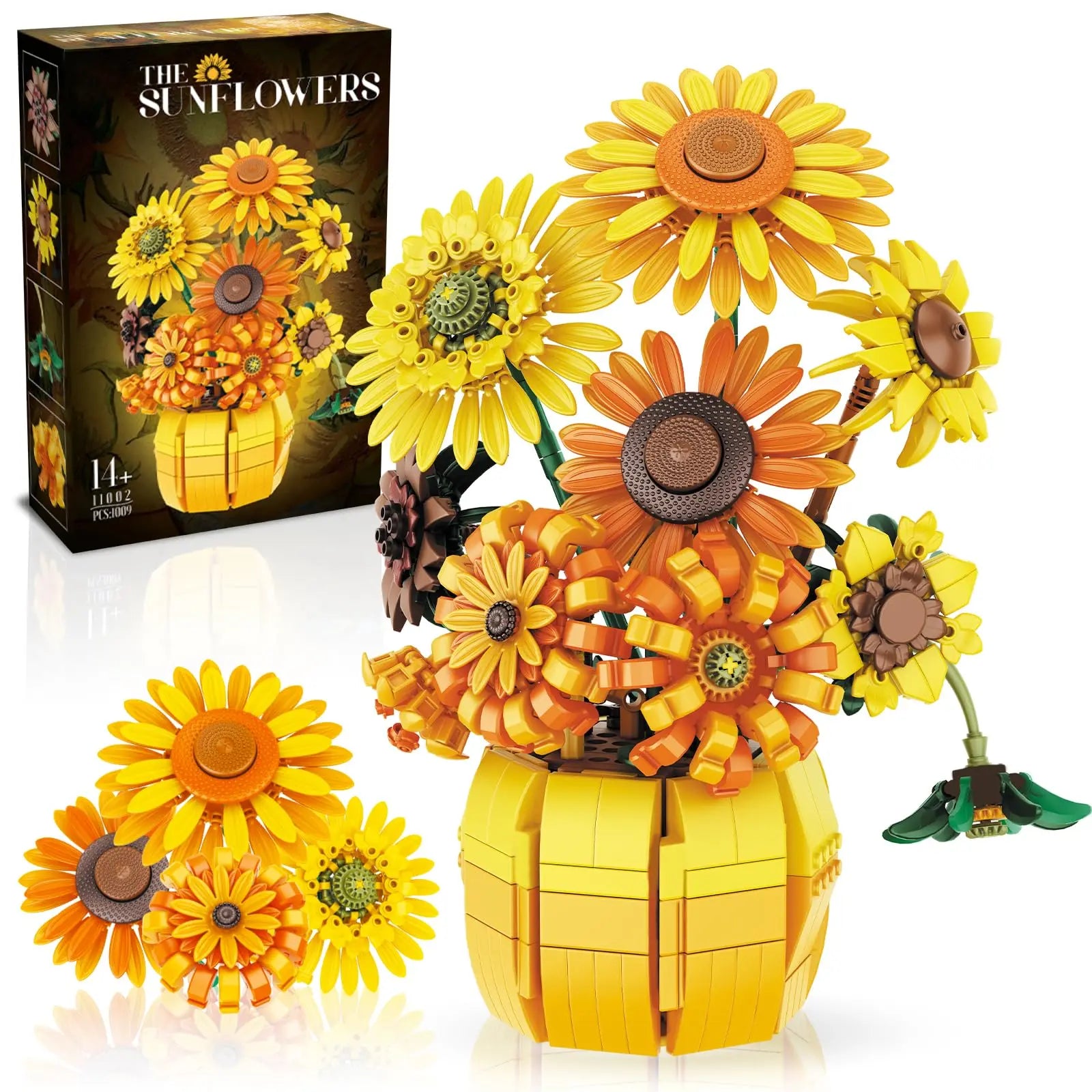 Set di mattoncini da costruzione a forma di bouquet di fiori