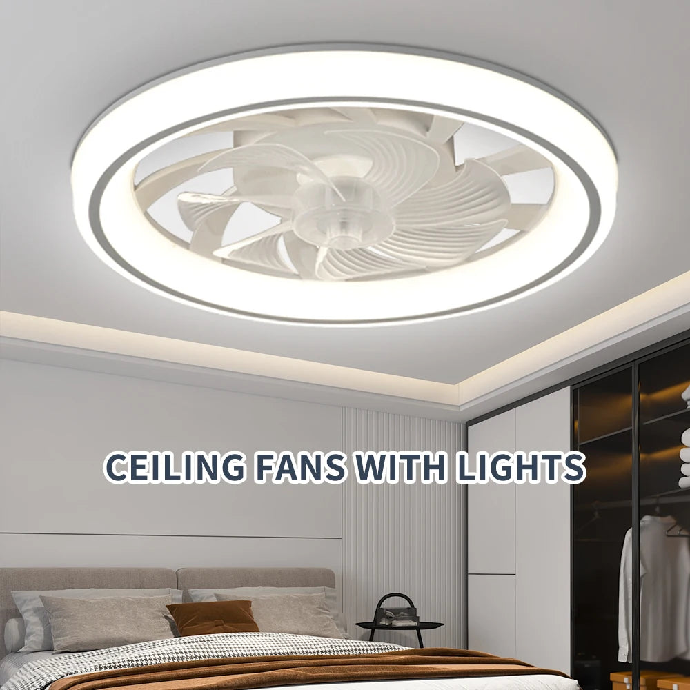 Ventilatore da soffitto smart 6 velocità con luce dimmerabile