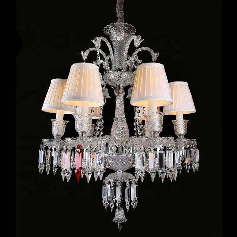 Lampadario grande in cristallo a LED, da 6 a 12 luci – dettaglio 5